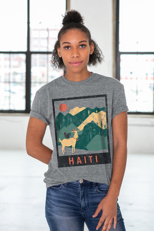 Haiti Travel Unisex Eco-Triblend Tee