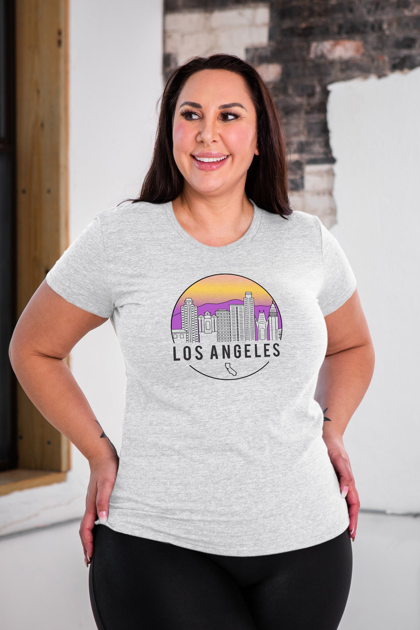 LA Skyline Ladies Eco-Triblend Tee