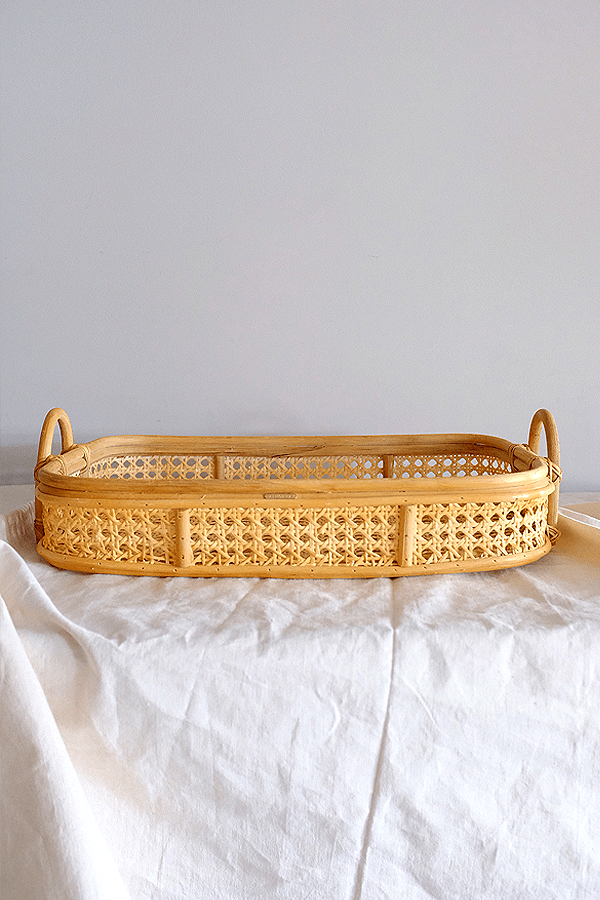 Bong Cane Woven Natural Rattan Tray