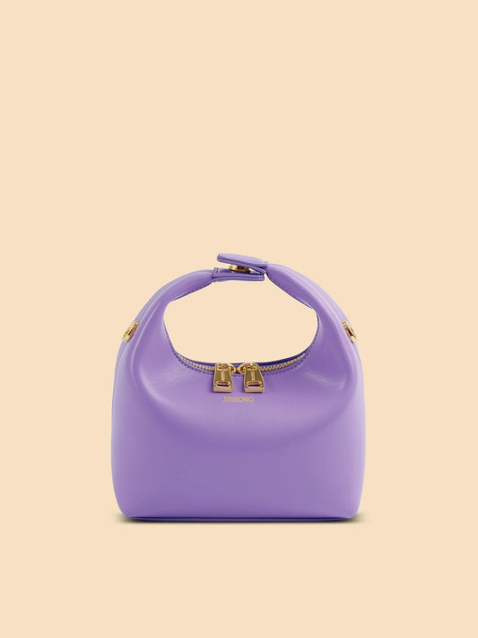 Vienna Top Handle Crossbody Bag - Purple