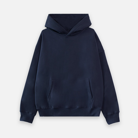 Drop Shoulder Hoodie - Navy