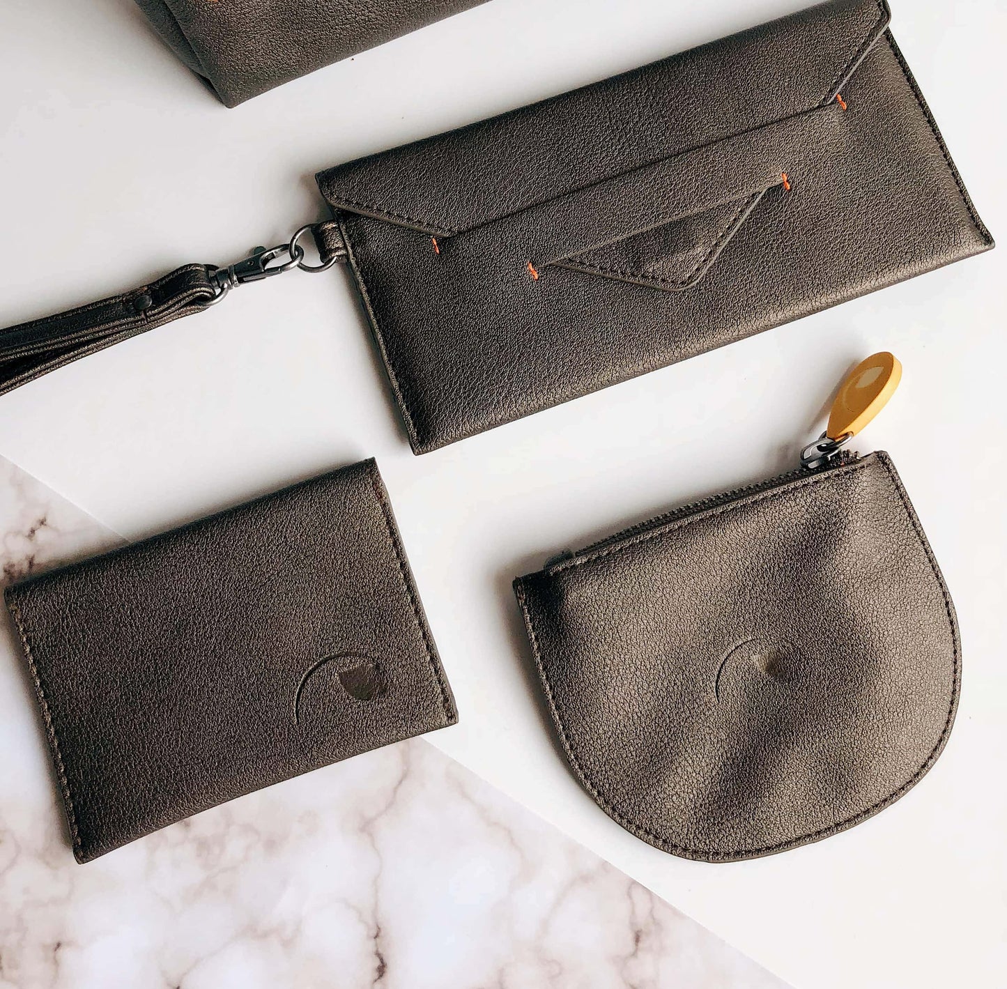 Vegan Gift Set | Card Case + Wallet Wristlet + Coin Purse