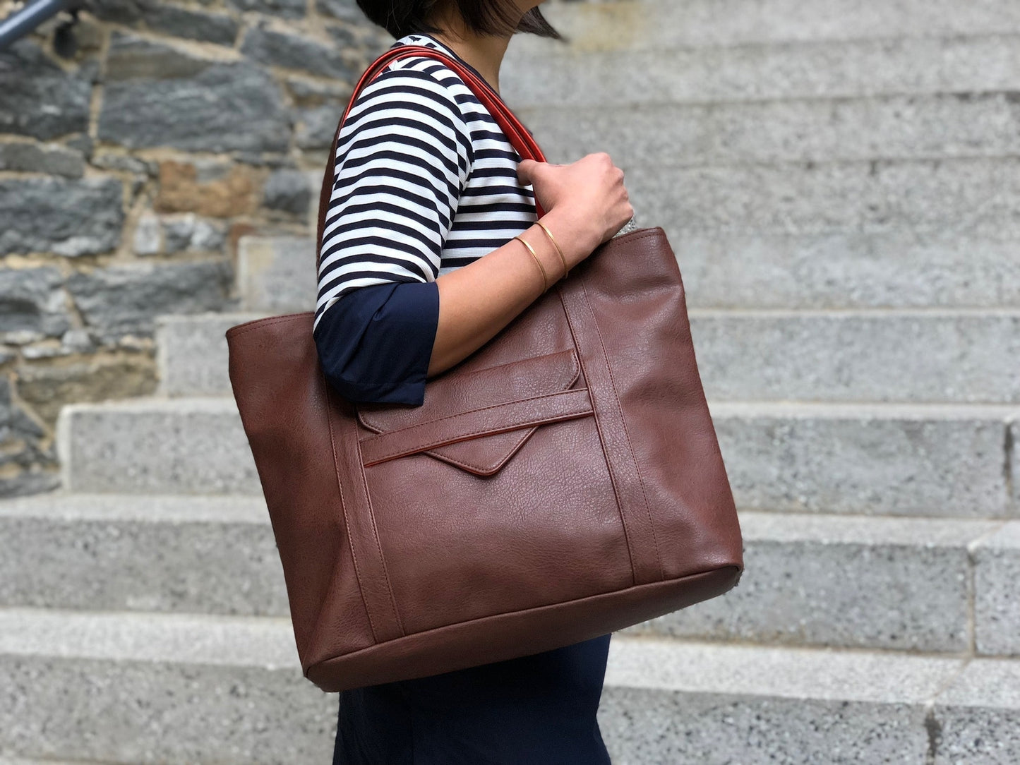 Borough Vegan Leather Tote