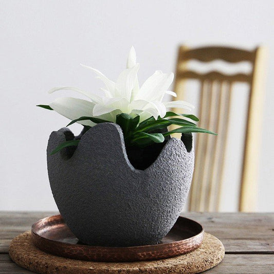 Handmade Ceramic Eggshell Flower Pot